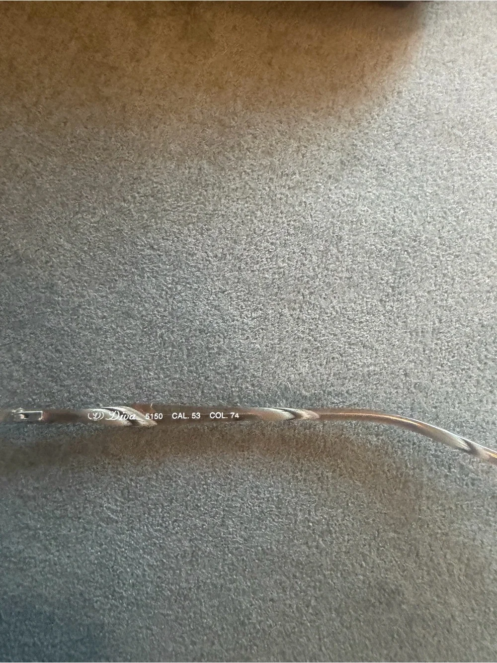 Rimless vintage diva gold hardware Glasses